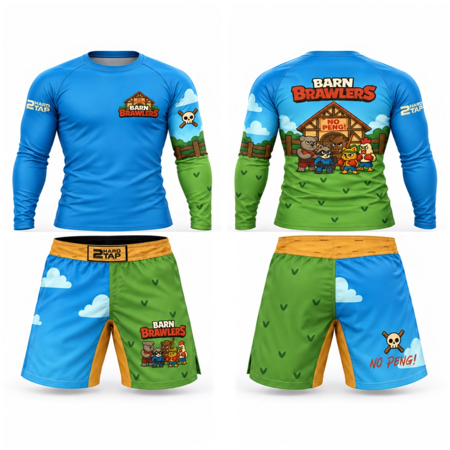 2HARD2TAP custom gear: Barn Brawlers — team design