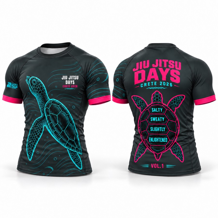 2HARD2TAP custom gear: Jiu Jitsu Days Crete 2026 — camp rashguard