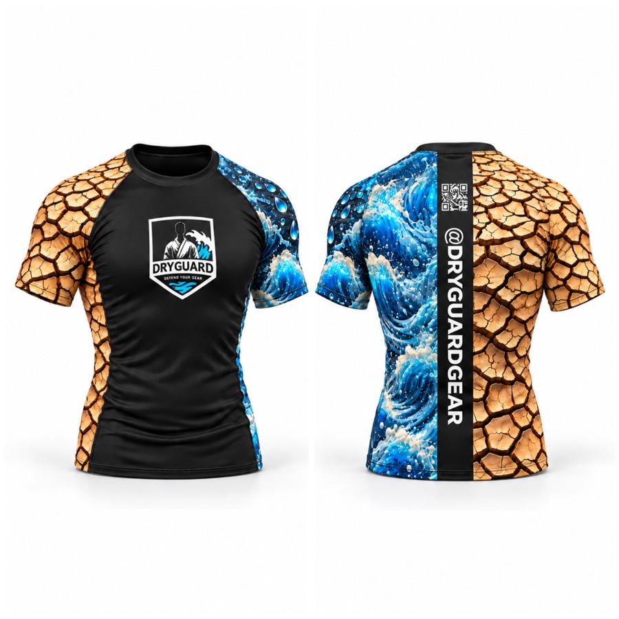2HARD2TAP custom gear: DryGuard — Water vs. Earth rashguard